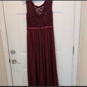 David’s bridal WINE dress size 8